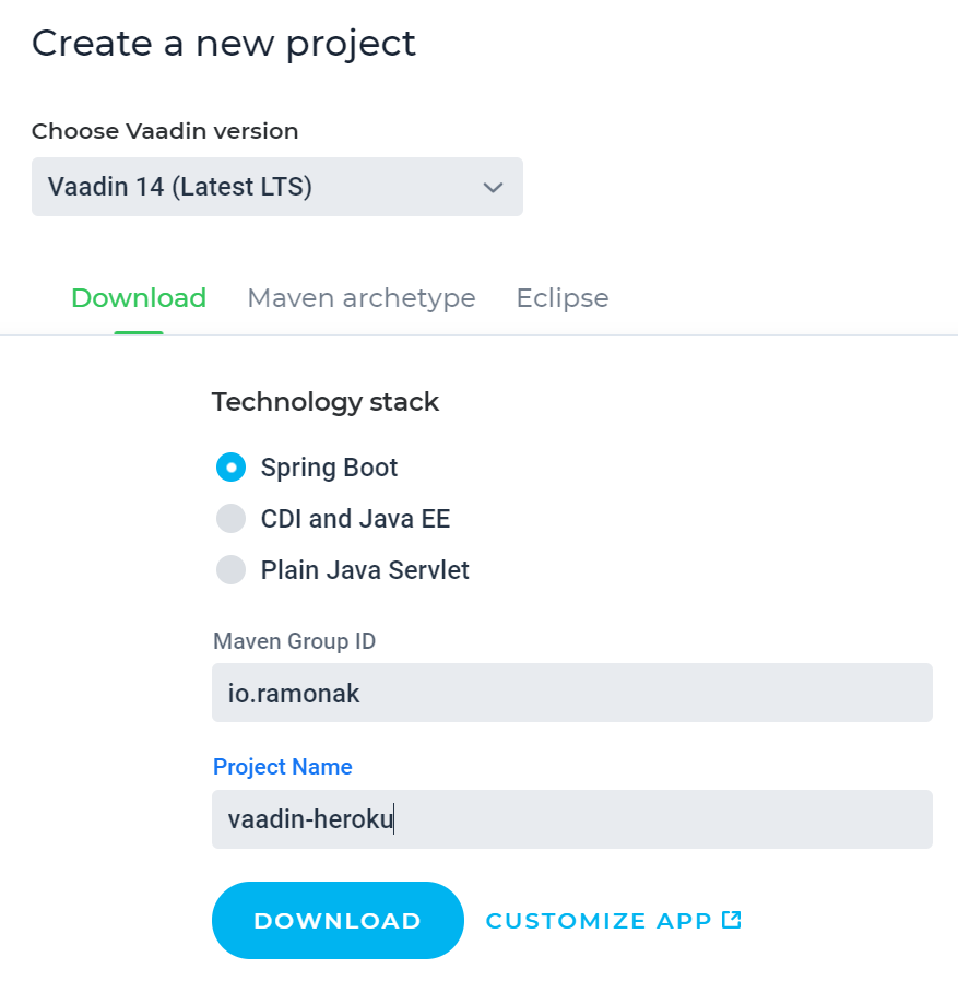 vaadin-start