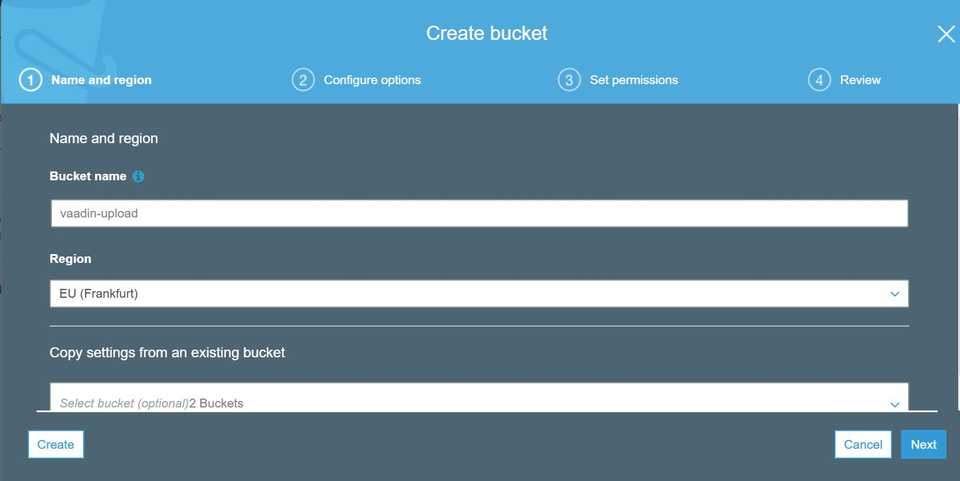 create-bucket